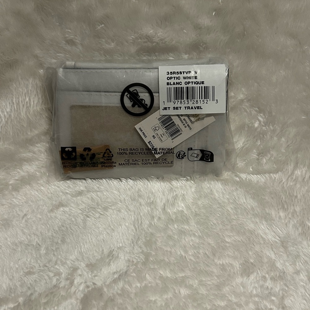 Michael Kors Jet Set Travel Quilted Coin Pouch |Optic White | NWT - Picture 8 of 9